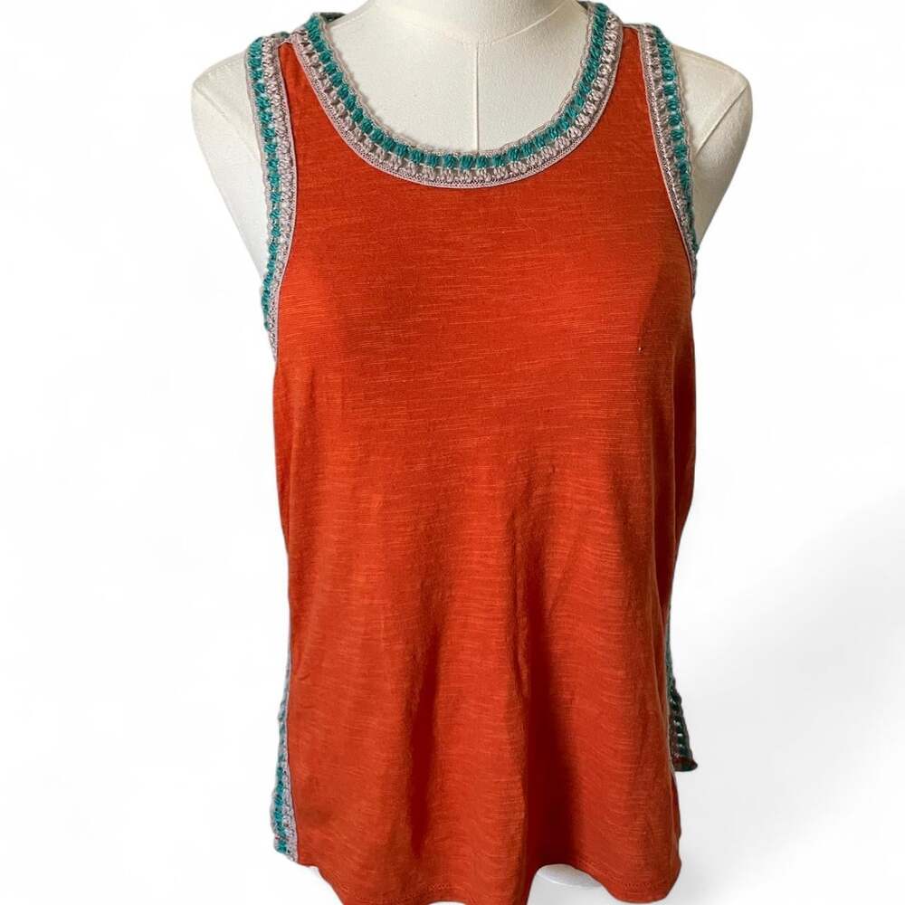 Free People Women's Orange and Red Vest
